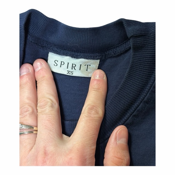 Spirit Penn State Navy Spirit Jersey White Puff Paint Shirt Size XS - Picture 2 of 5